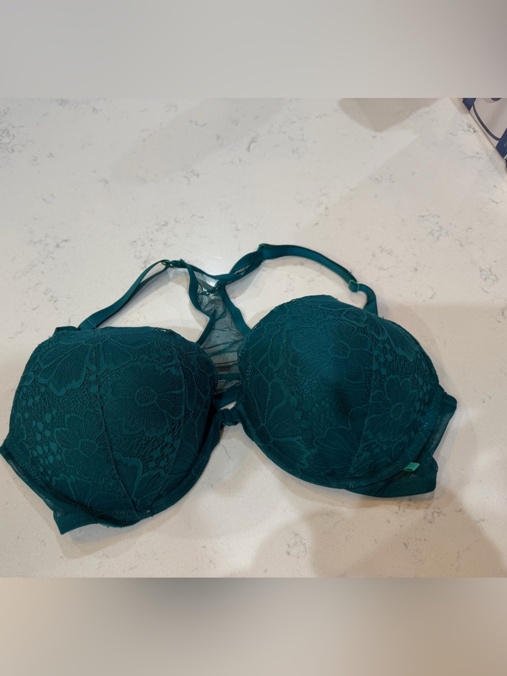Victoria's Secret Teal Lace Push-Up Bra
